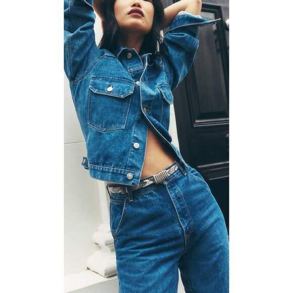 B-Low The Belt Vesna Mini Python Belt in Black White Silver - Picture 2 of 6